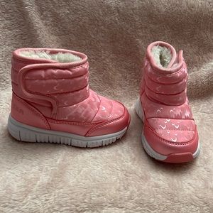 HOBIBEAR Girls Toddler Snow Boots